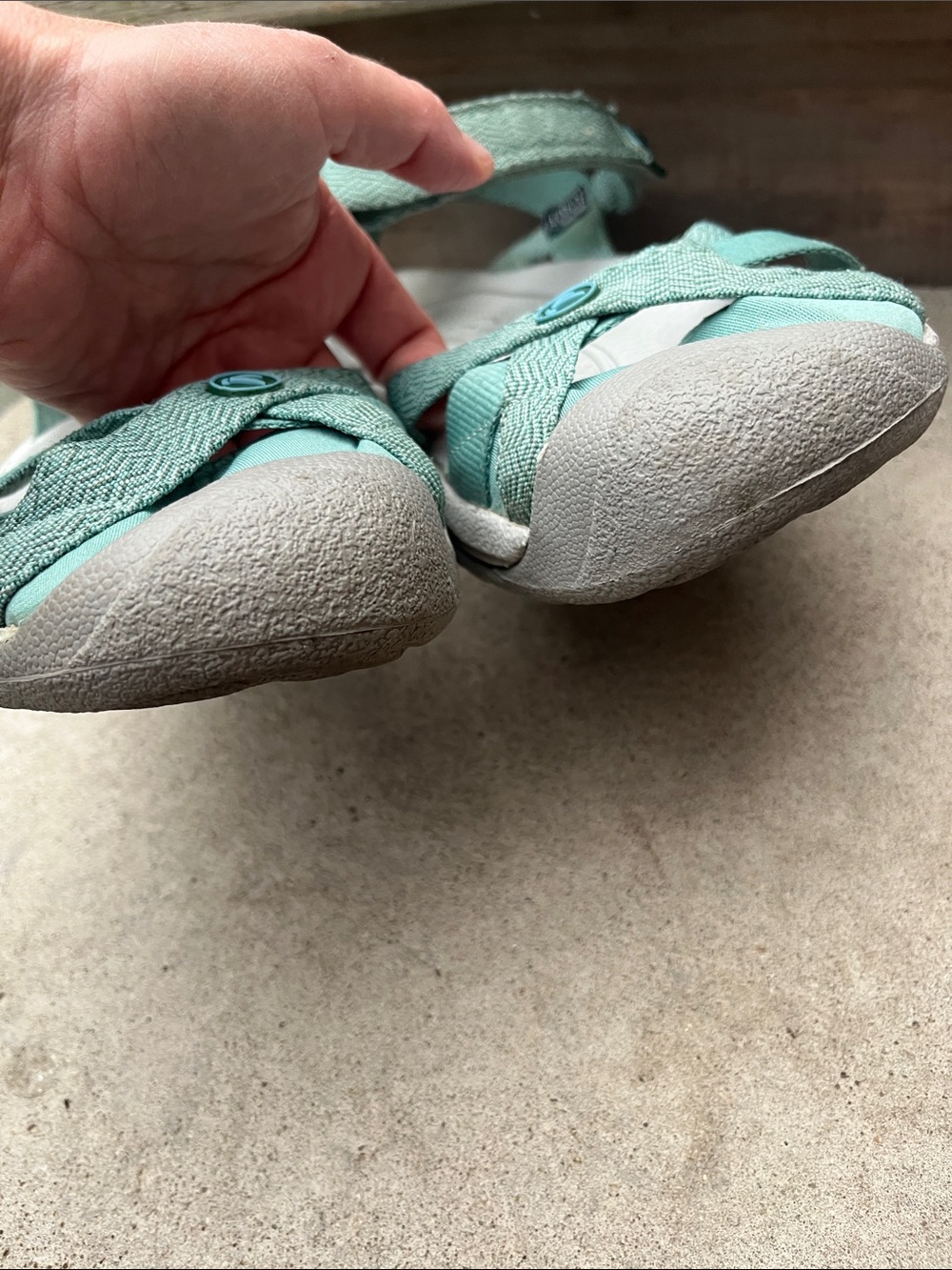 KEEN Bali Strap Sandals Aqua Green Sport Comfort Hiking Women’s Size 8.5 GUC - Picture 3 of 11